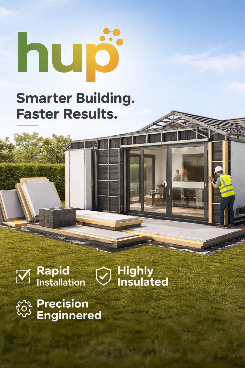 Home extension construction project